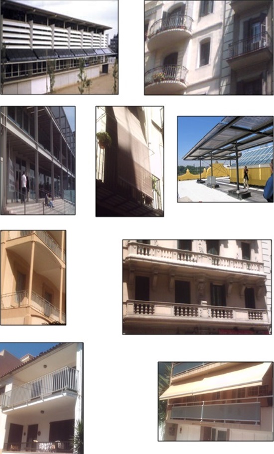 Examples of solar shading 